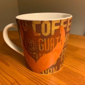 Starbucks Guatemala Coffee Tea Mug Cup 2006 Collectors Orange Brown